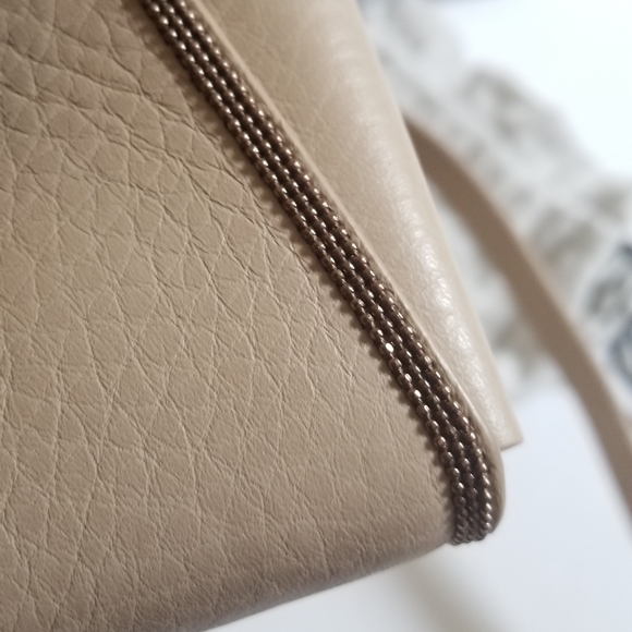 Brunello Cucinelli Leather Wallet-On-Strap Sand - Picture 16 of 16